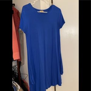 Royal Blur Piko Dress